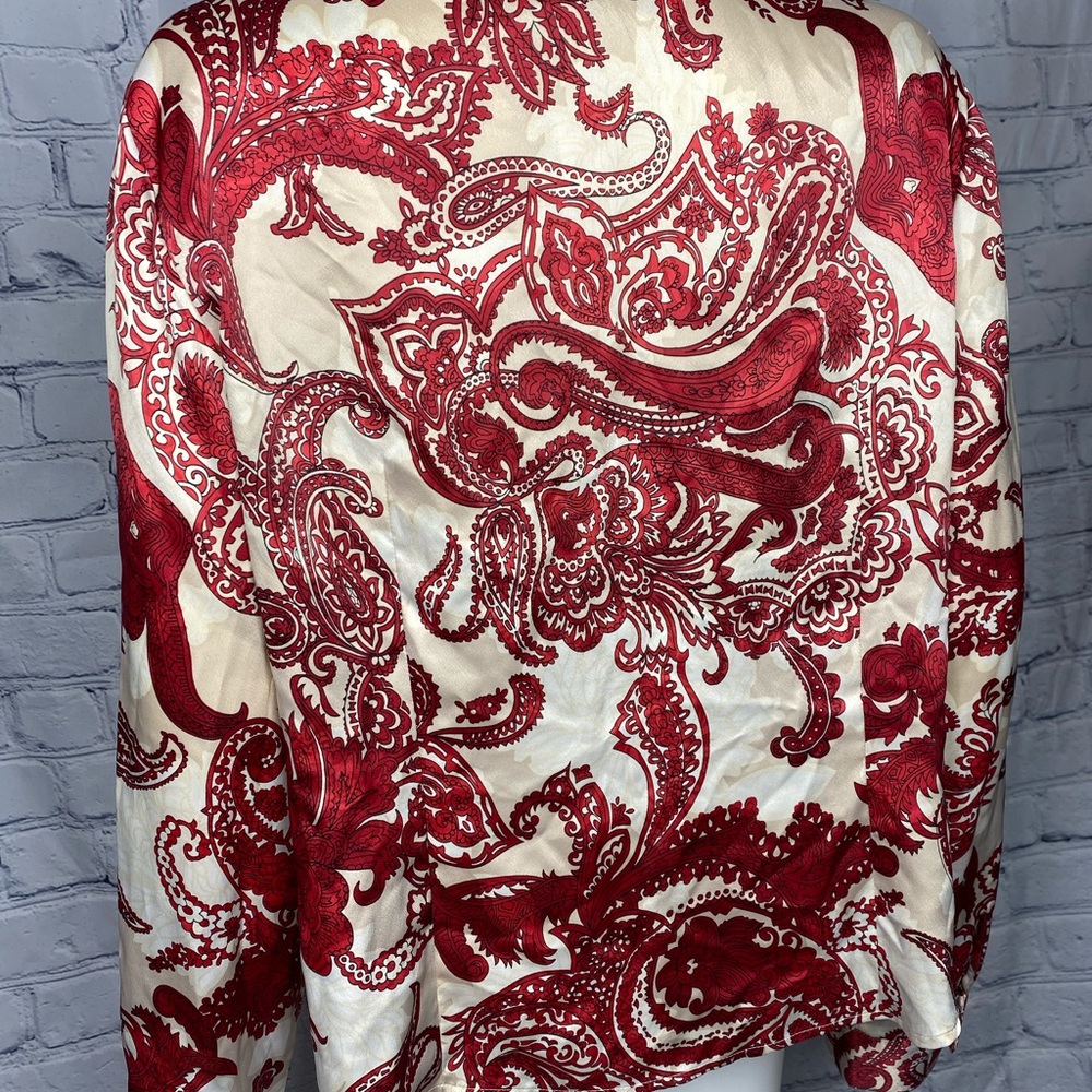 Kasper Paisley Print Blouse